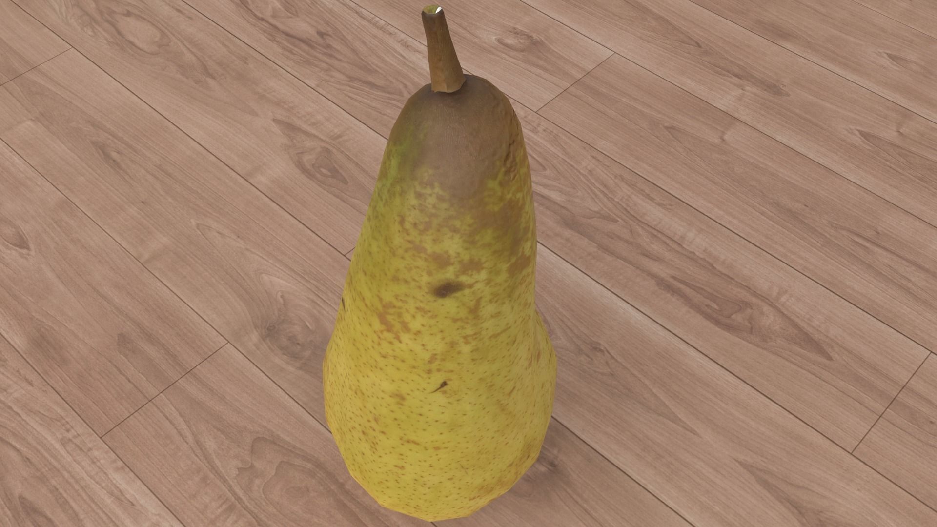 pear low poly Low-poly 3D model_7