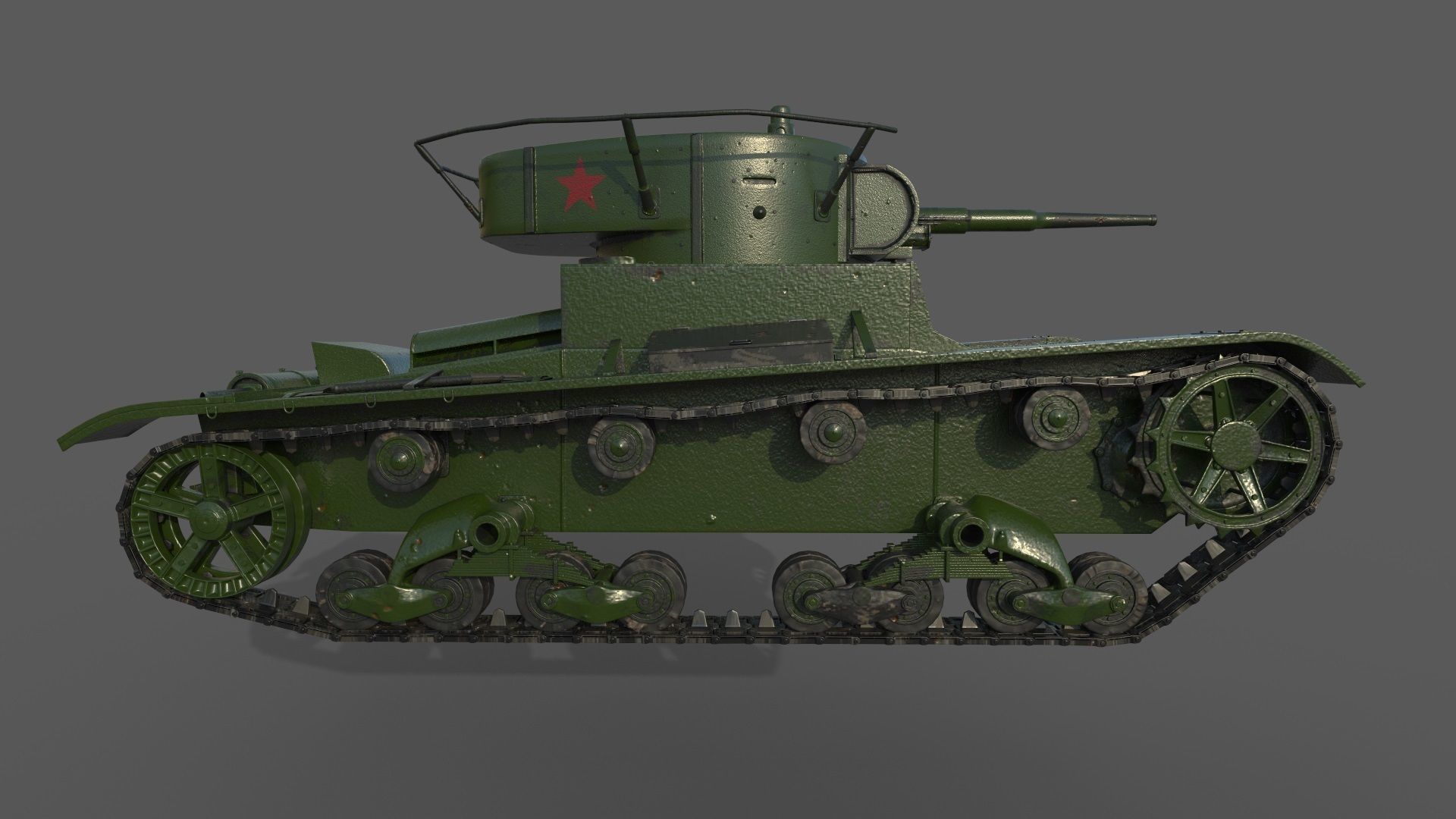 T-26 Tank 3D model_1