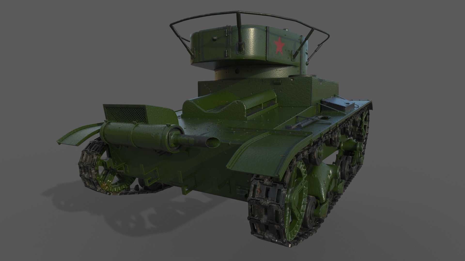 T-26 Tank 3D model_2