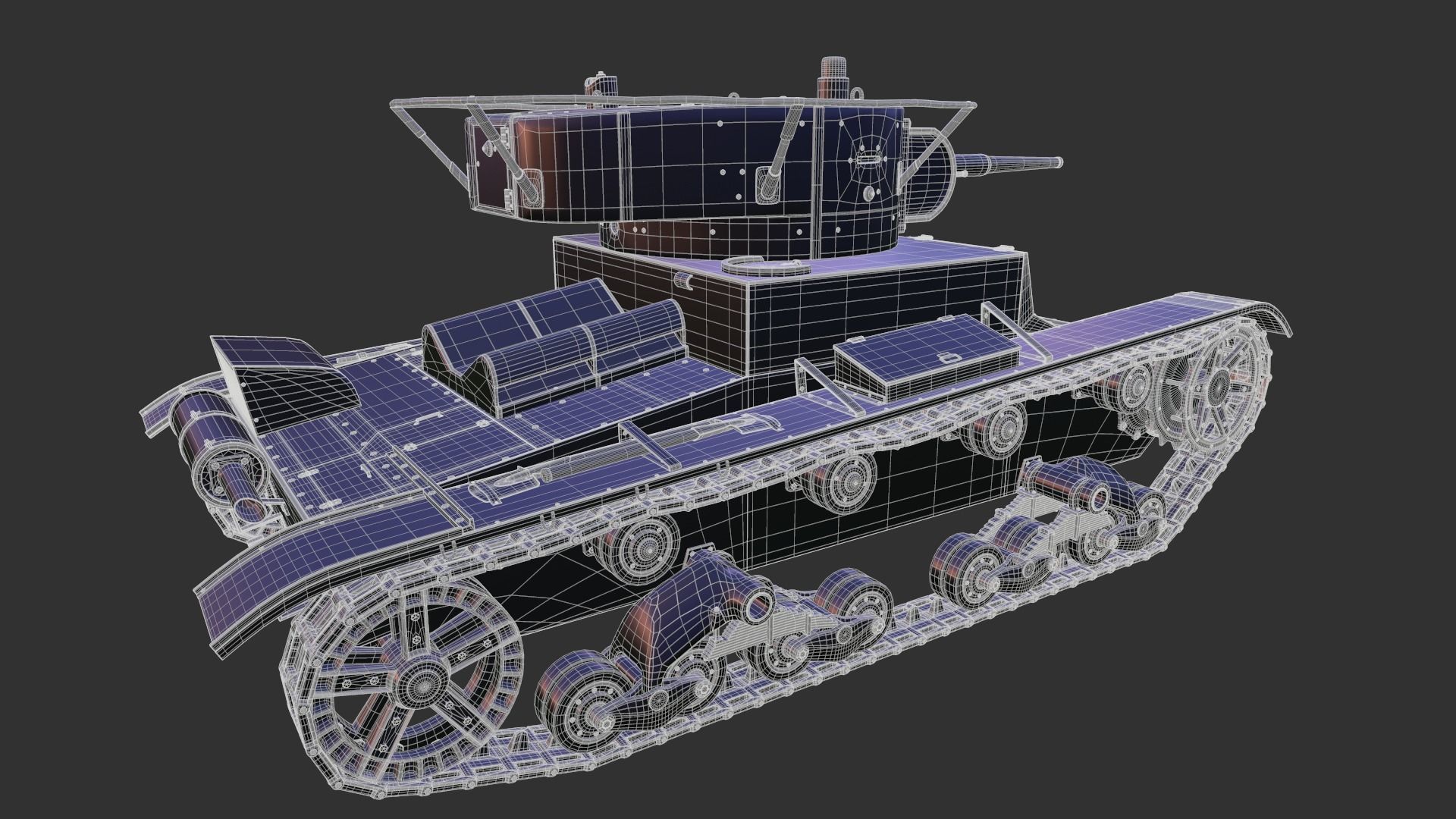 T-26 Tank 3D model_12