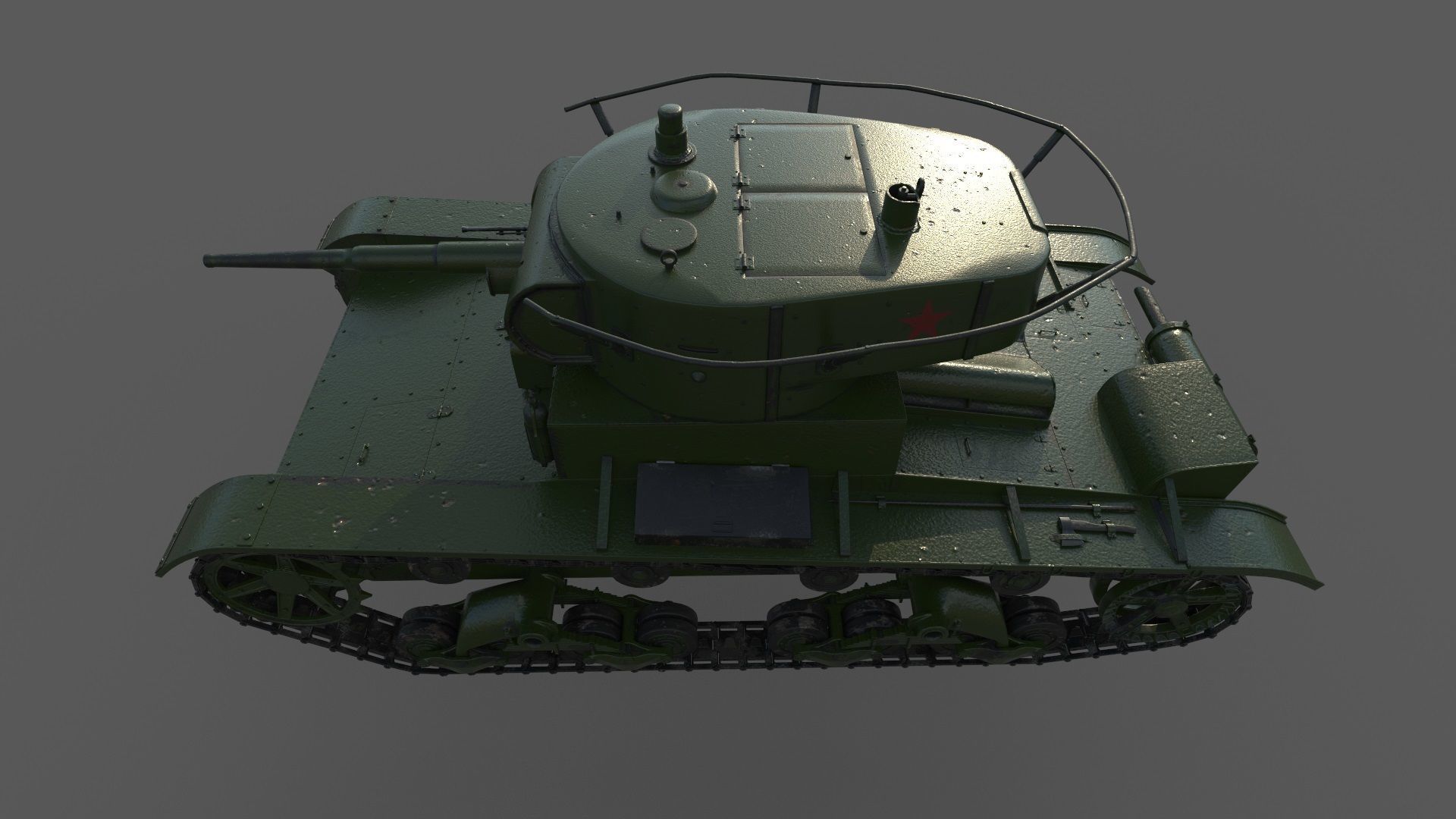 T-26 Tank 3D model_4