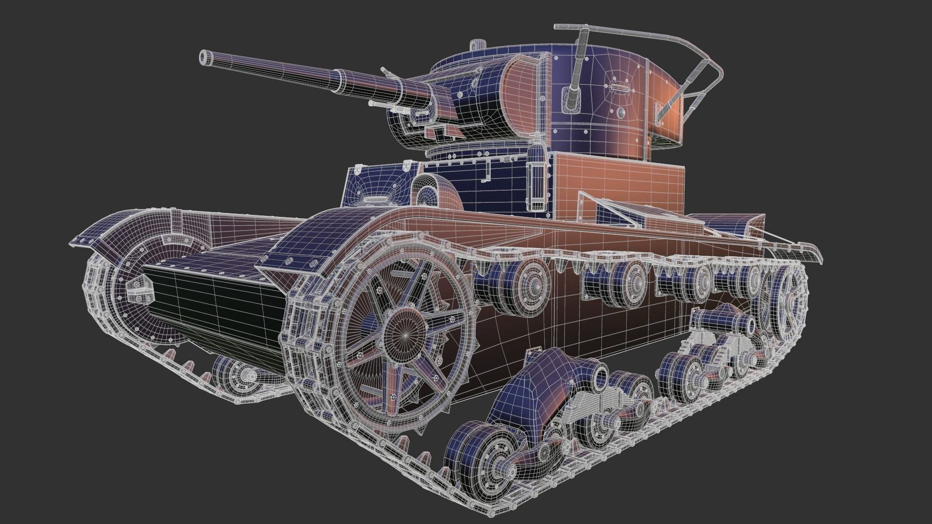 T-26 Tank 3D model_9