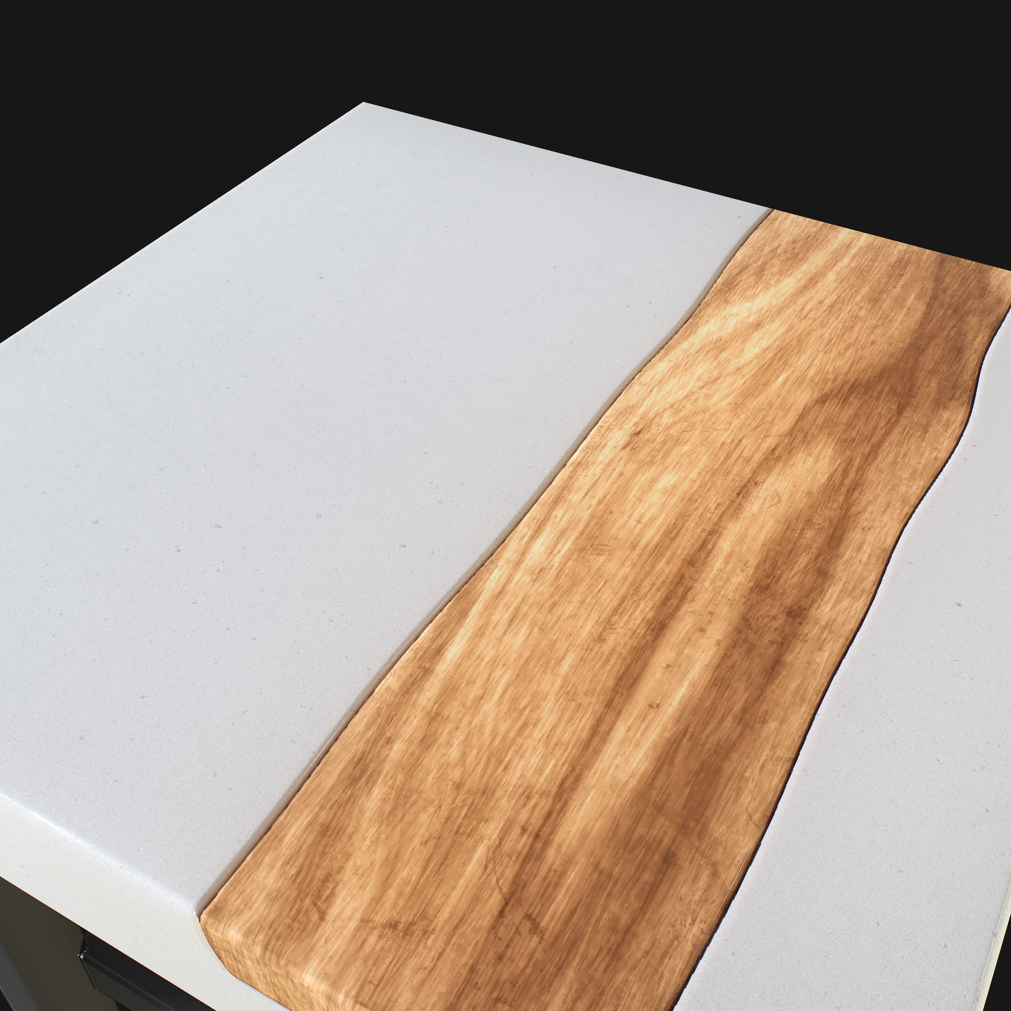 Modern Table Low-poly 3D model_8