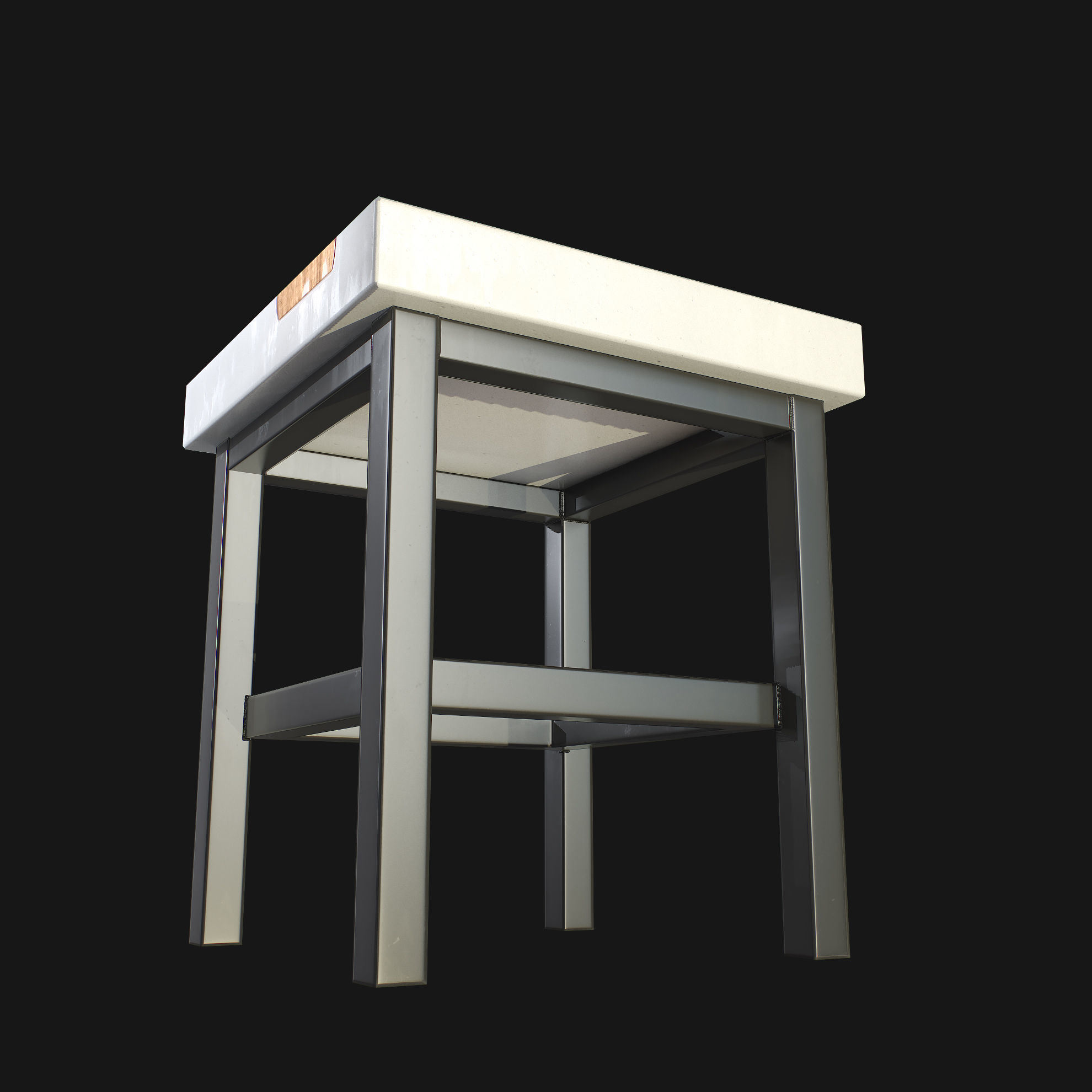 Modern Table Low-poly 3D model_10