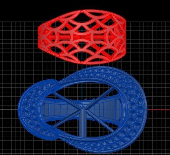 Ring and big gem 3D print model_2