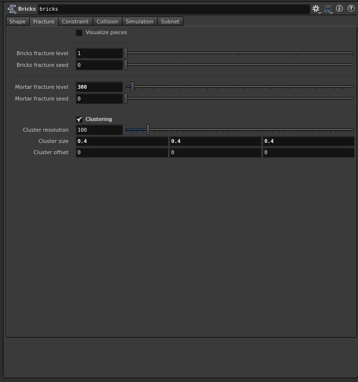 Houdini Brick Destruction Asset 3D model_9