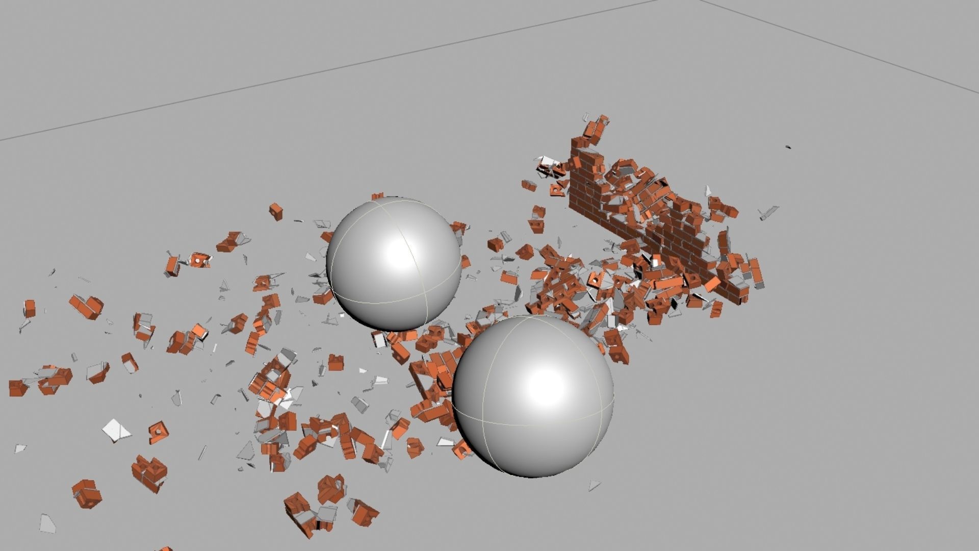 Houdini Brick Destruction Asset 3D model_17