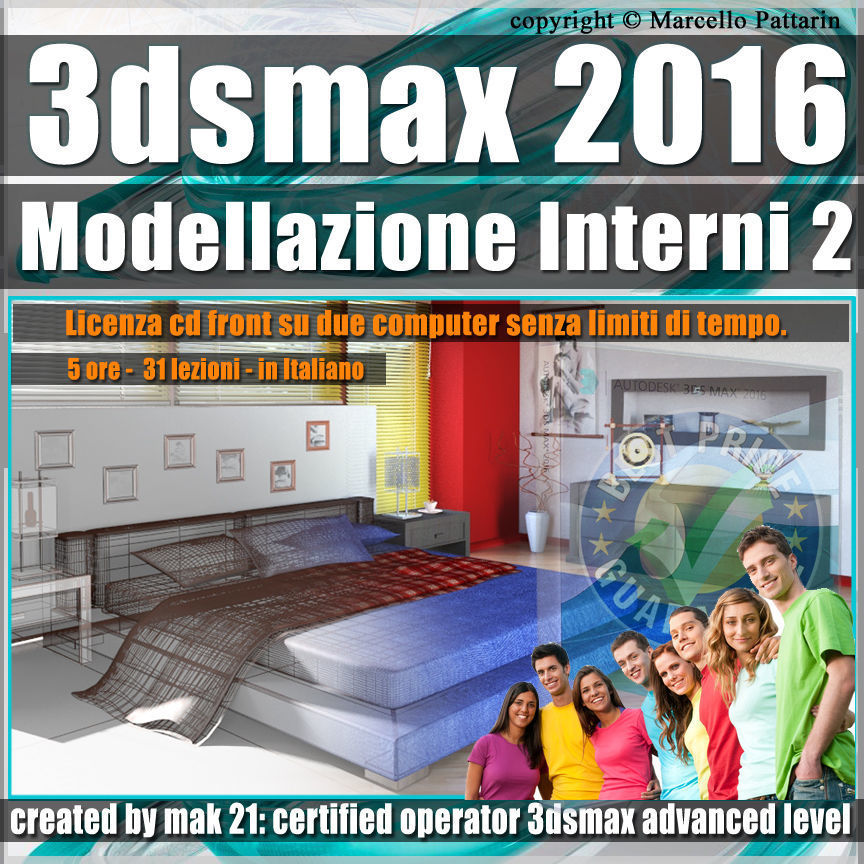 010 3ds max 2016 Modellazione Interni 2 v 10 cd front