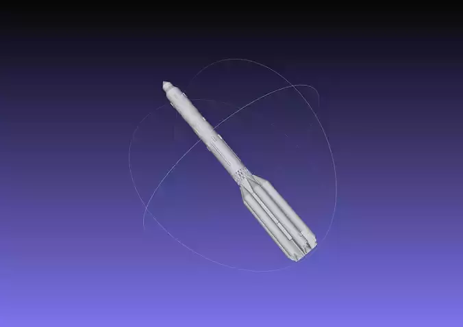 Russian Proton Rocket Printable Model 3D print model