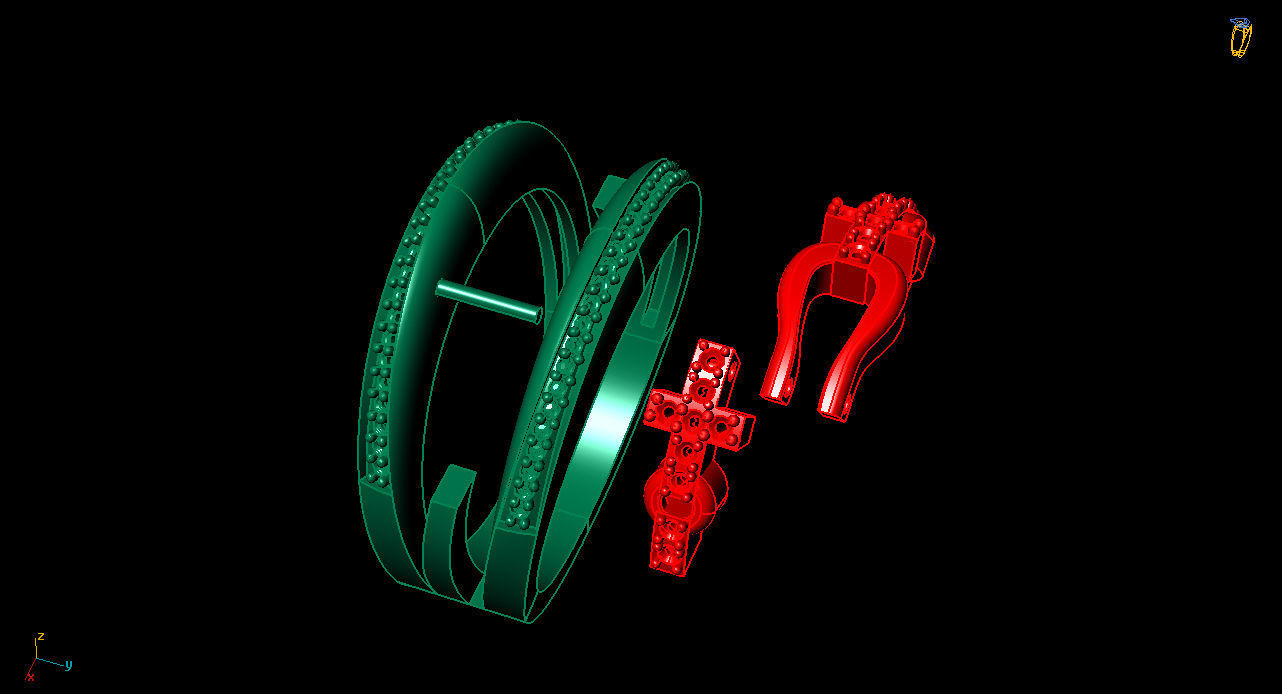 Ready to print jewelry Ring  3D print model_3