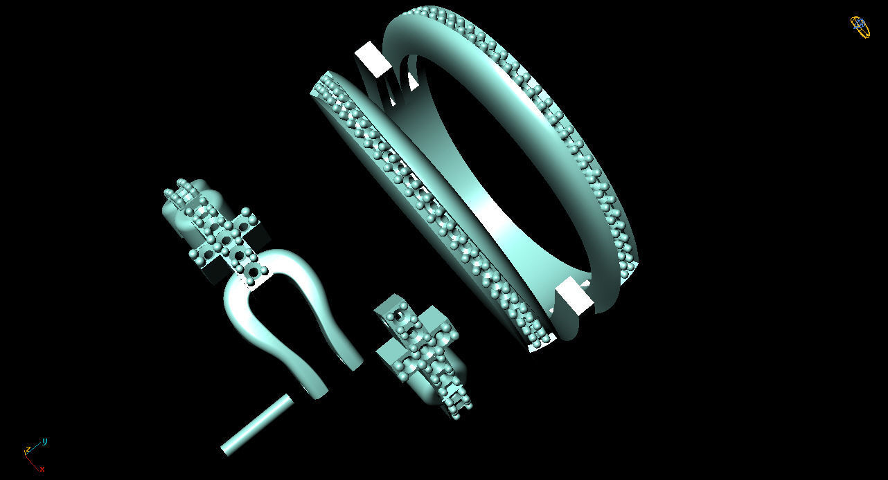 Ready to print jewelry Ring  3D print model_5