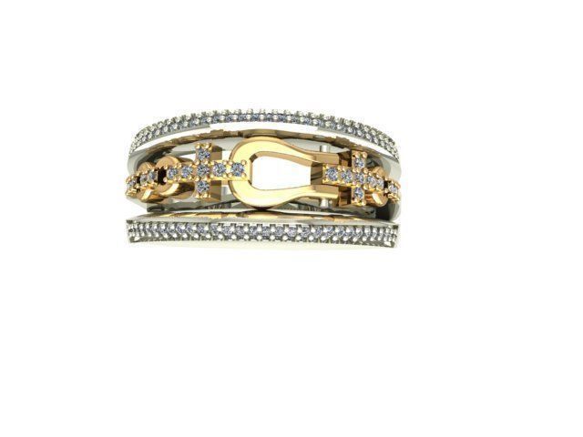 Ready to print jewelry Ring  3D print model_1