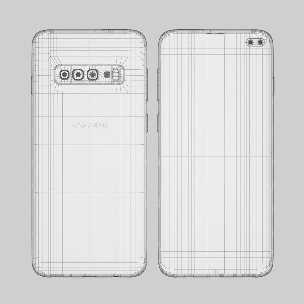 Samsung GALAXY S10 PLUS 3D model_12