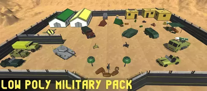 Low Poly Military Pack