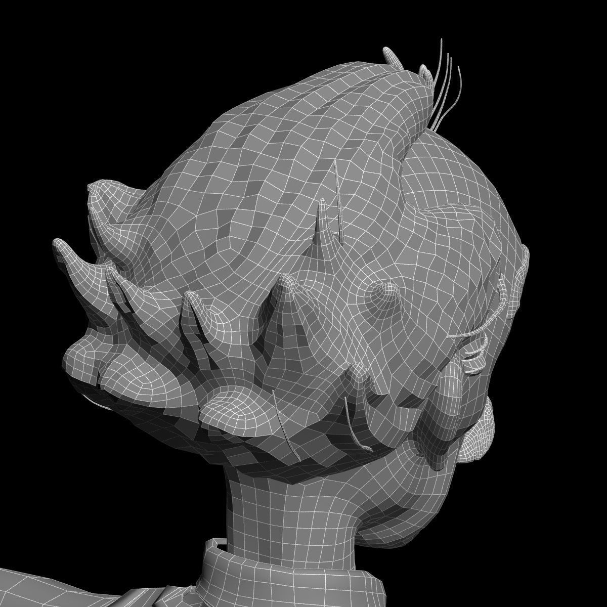 toon male man caracter created for animation Low-poly 3D model_25