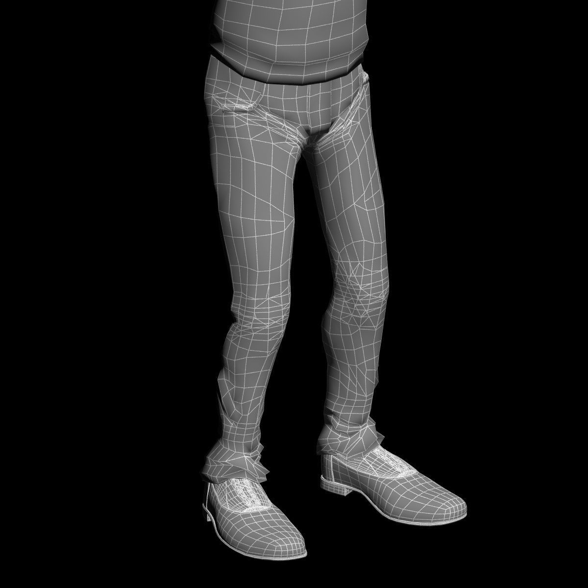 toon male man caracter created for animation Low-poly 3D model_20