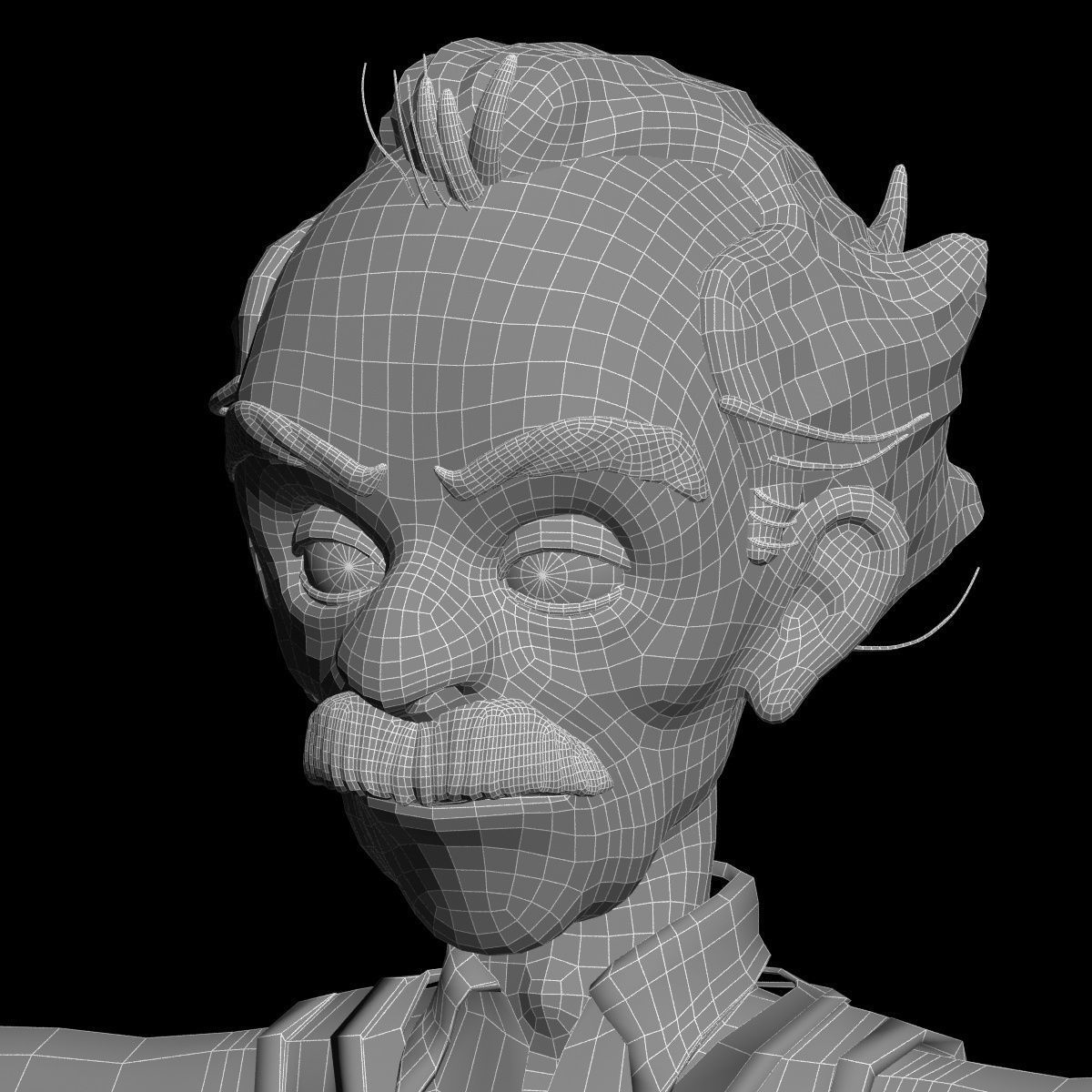 toon male man caracter created for animation Low-poly 3D model_24