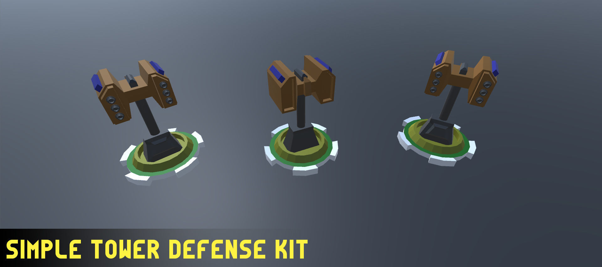 Simple Tower Defense Kit Low-poly 3D model_4