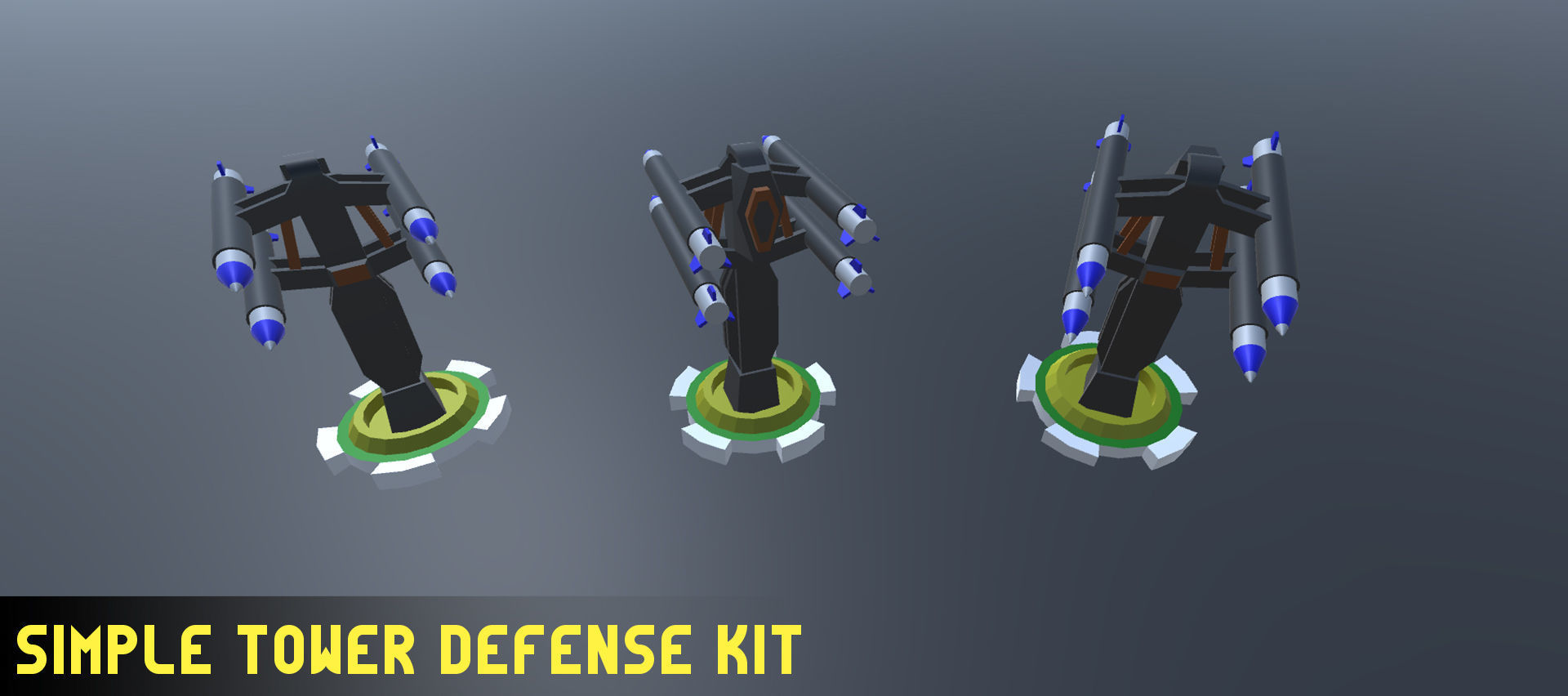 Simple Tower Defense Kit Low-poly 3D model_8