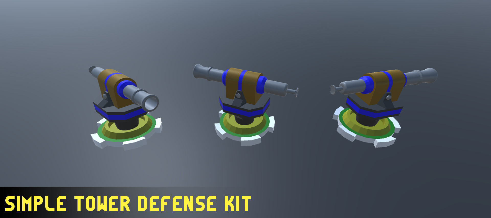 Simple Tower Defense Kit Low-poly 3D model_9