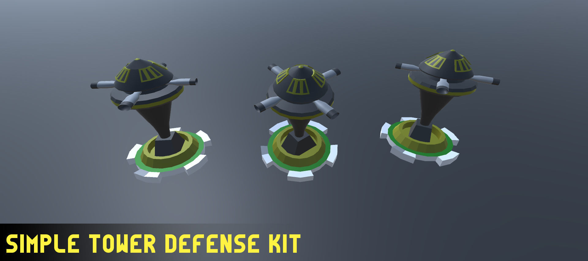 Simple Tower Defense Kit Low-poly 3D model_5