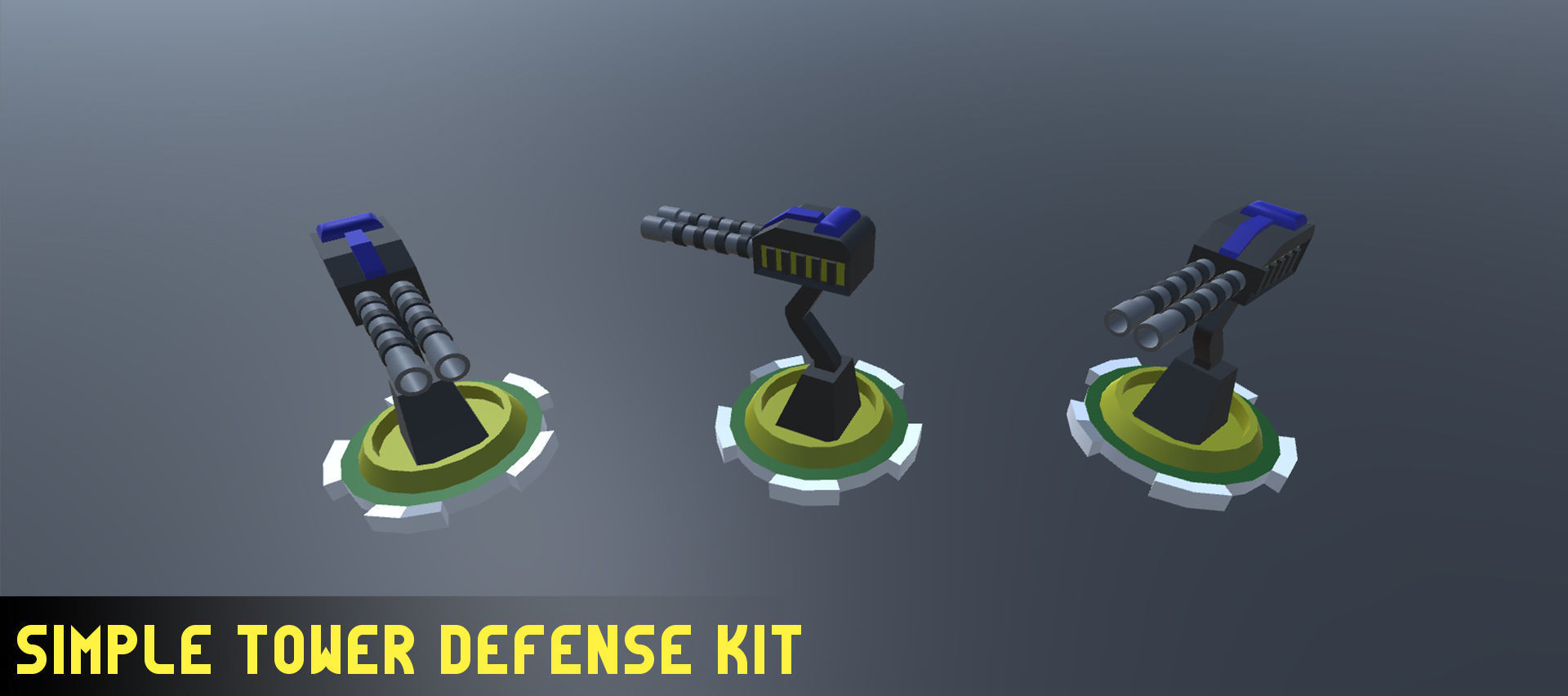 Simple Tower Defense Kit Low-poly 3D model_3