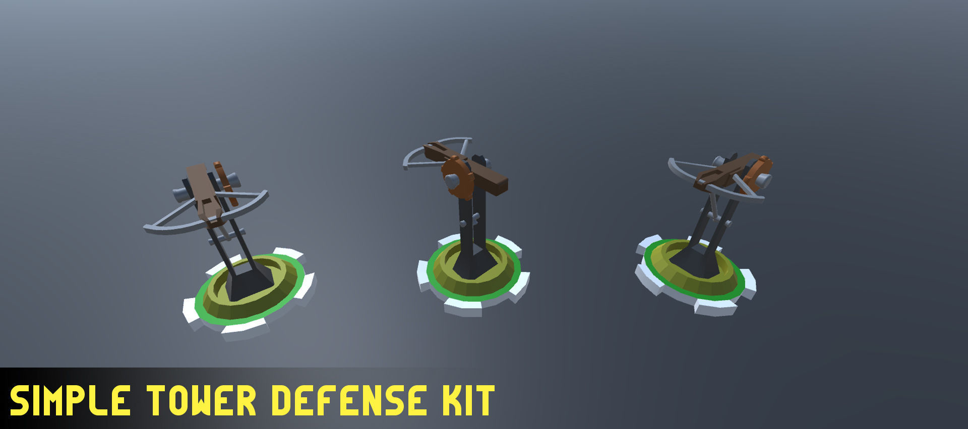 Simple Tower Defense Kit Low-poly 3D model_7