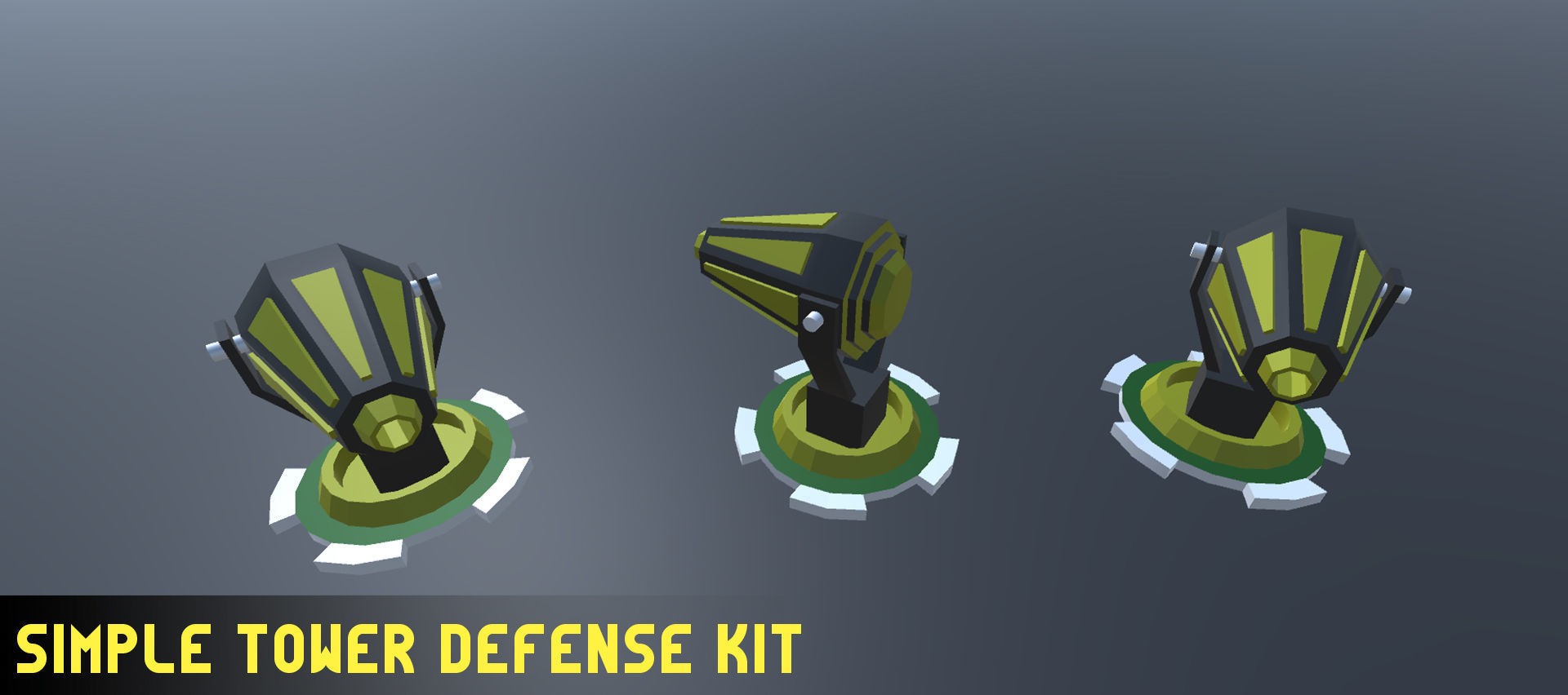 Simple Tower Defense Kit Low-poly 3D model_2