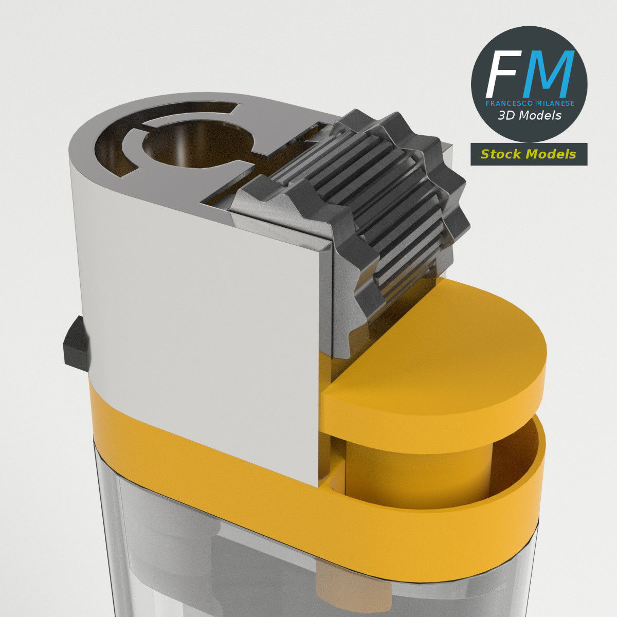 Disposable lighter 3D model_4