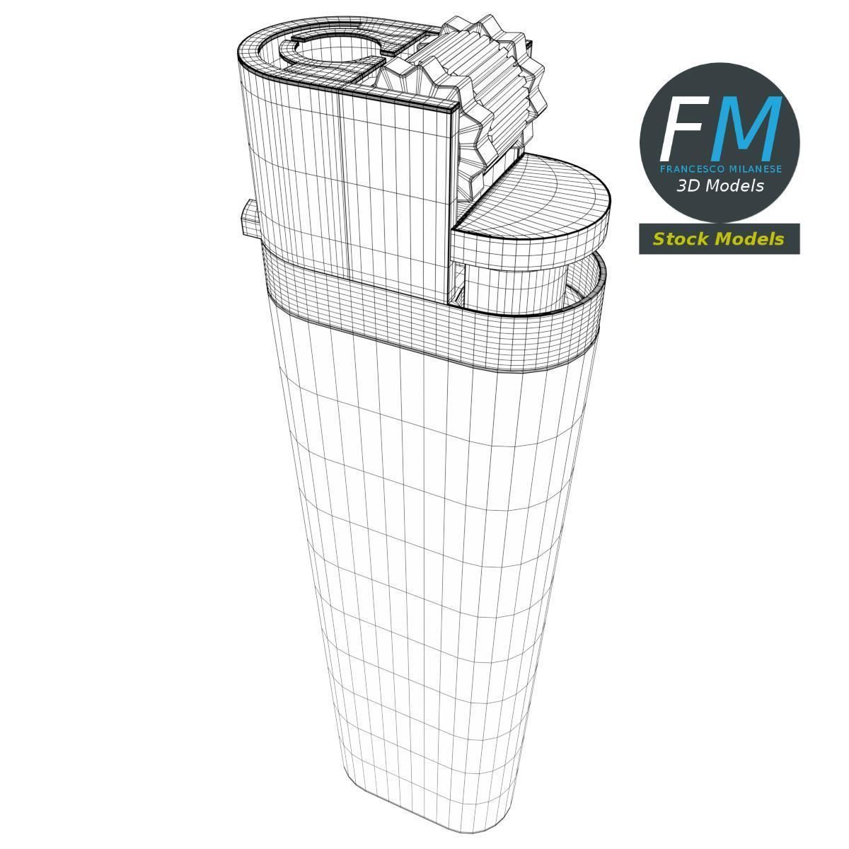 Disposable lighter 3D model_7