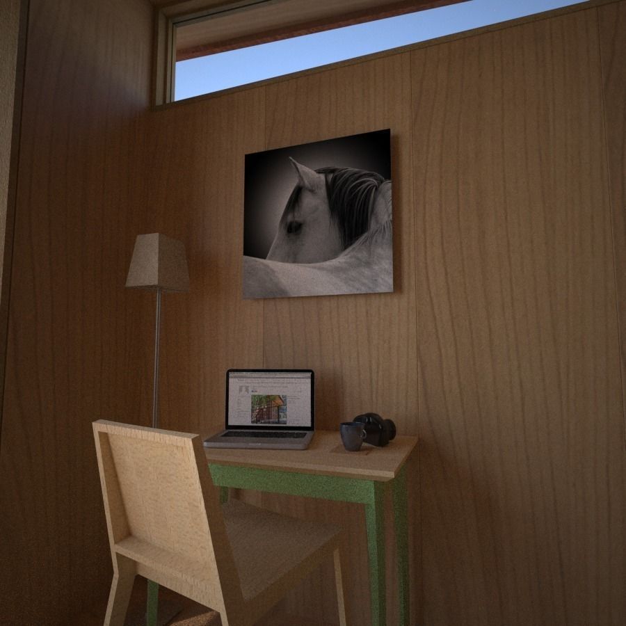 Writing Table 3D model_1