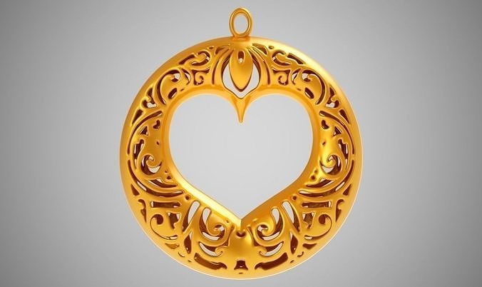 Circle Heart 3D print model