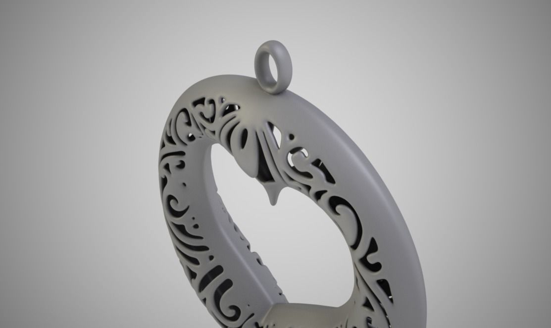Circle Heart 3D print model_3