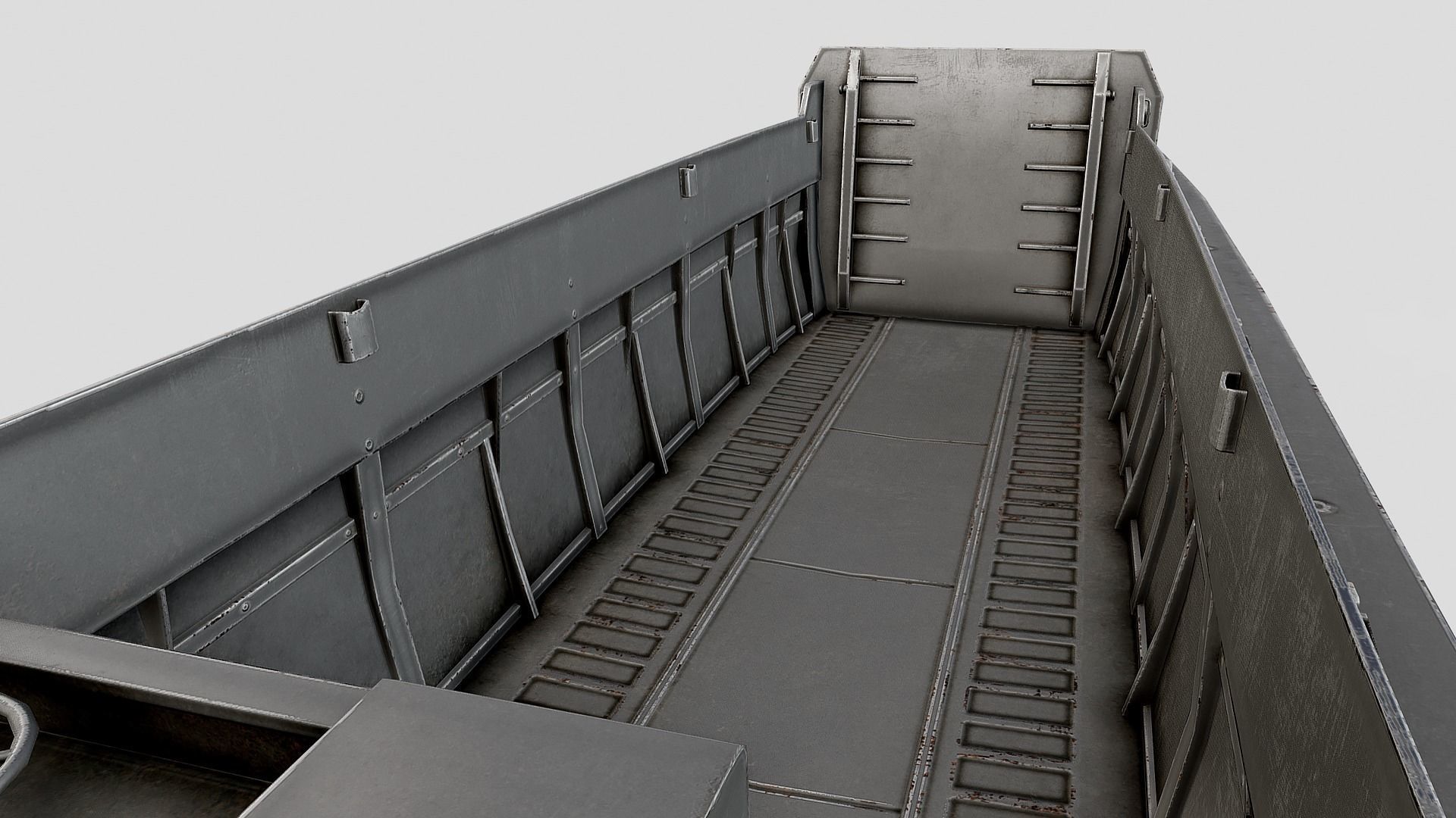 LCVP Landing Craft PBR Low-poly 3D model_4