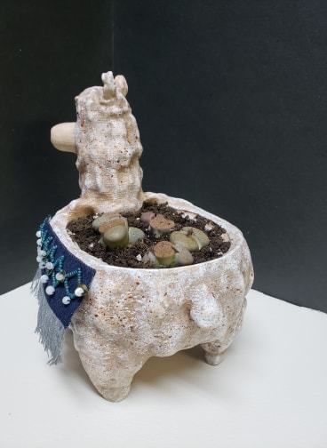 Lama Flower Pot 3D print model_10
