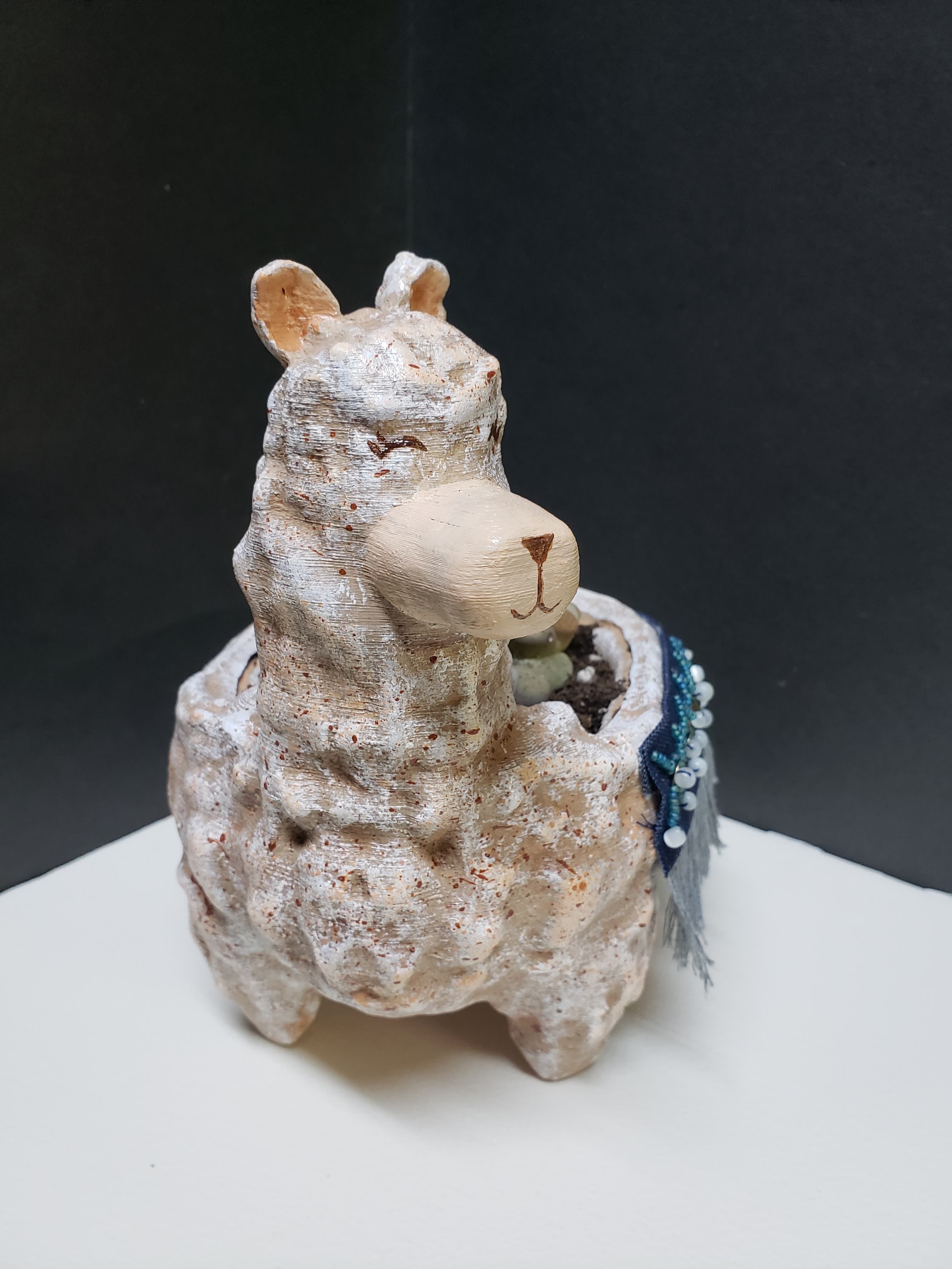 Lama Flower Pot 3D print model_4