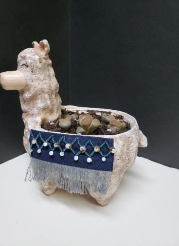 Lama Flower Pot 3D print model_12