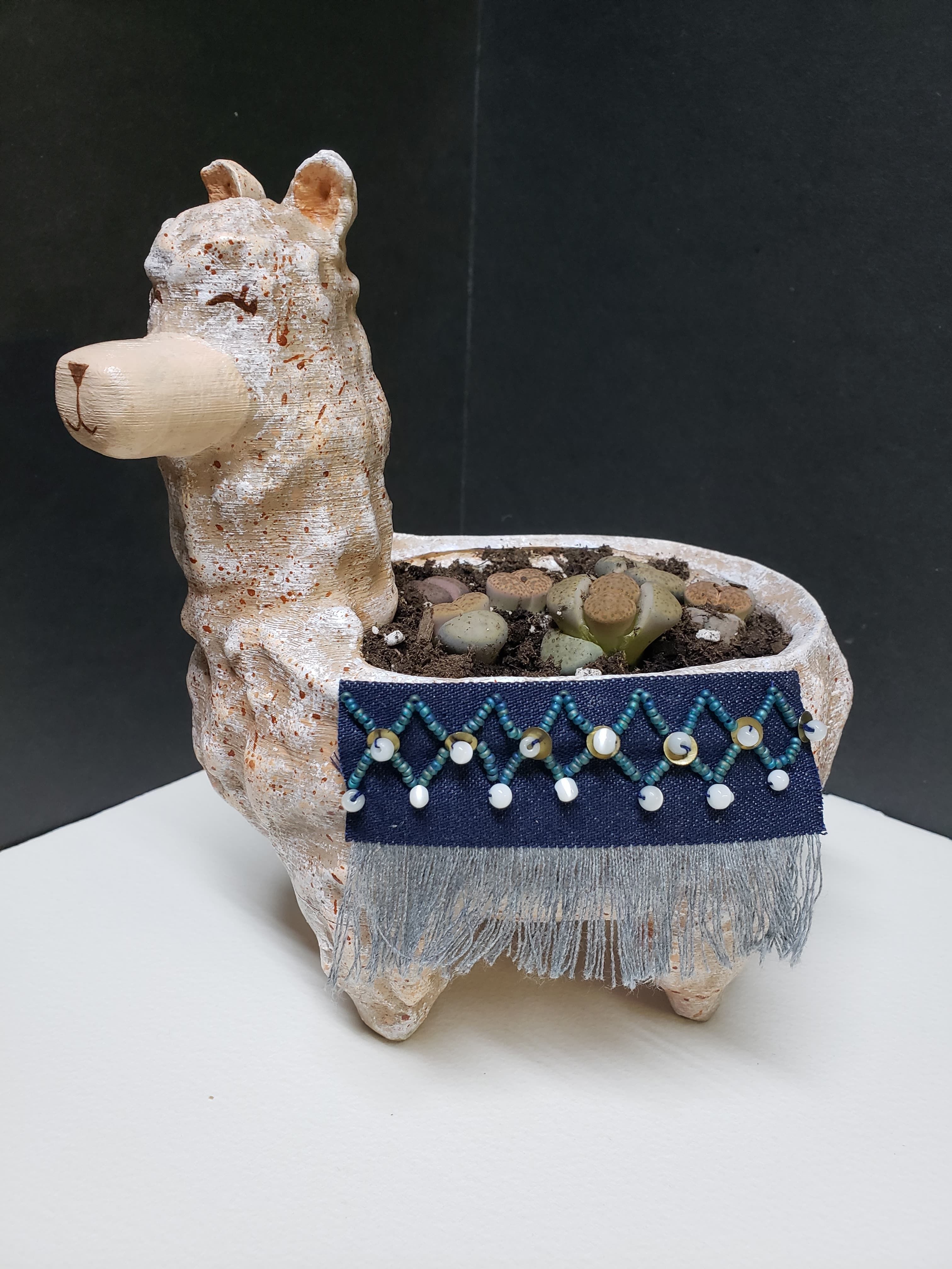 Lama Flower Pot 3D print model_13