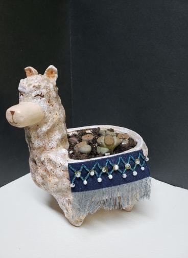 Lama Flower Pot 3D print model_1