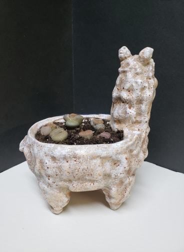 Lama Flower Pot 3D print model_16