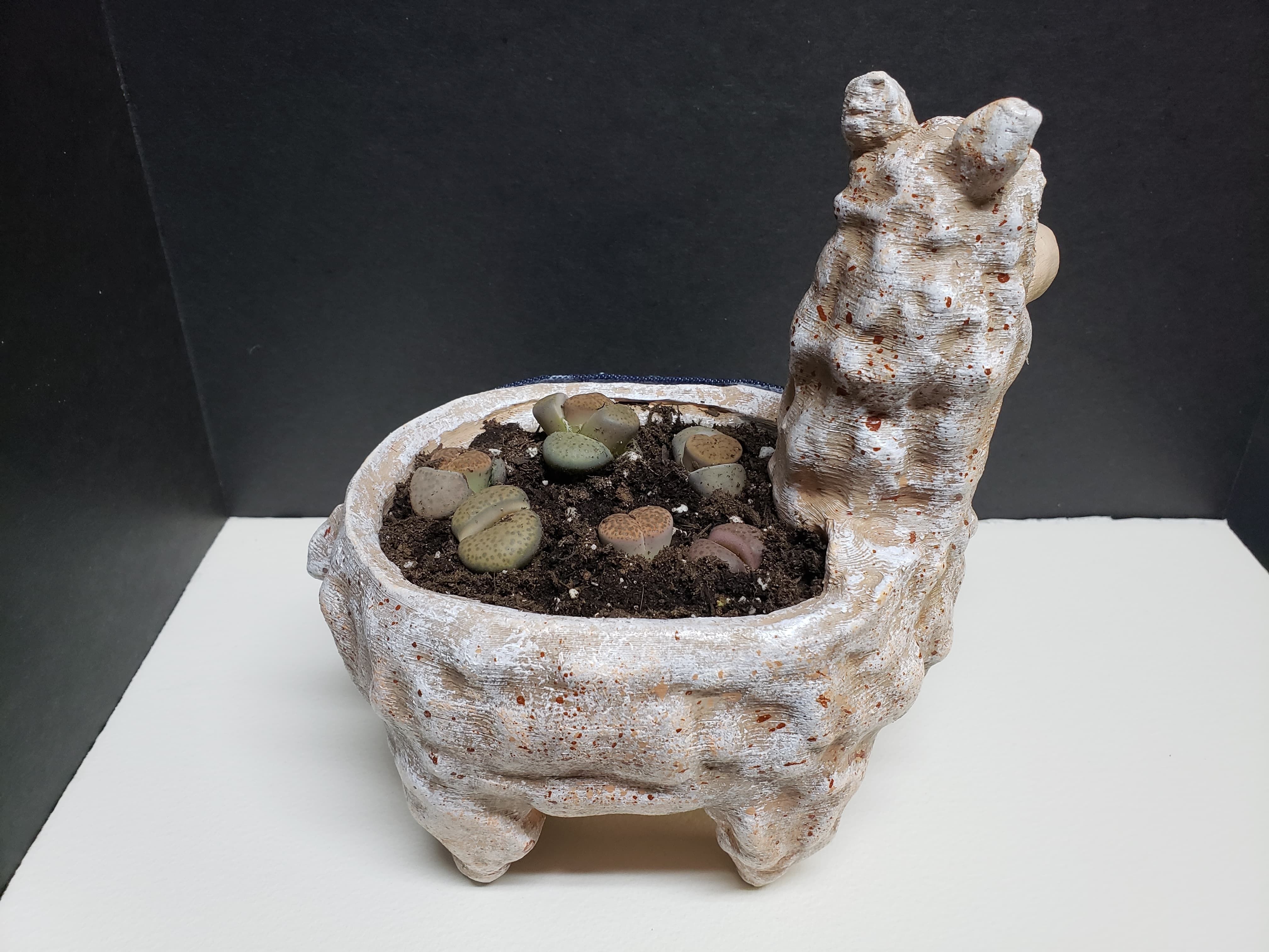 Lama Flower Pot 3D print model_18