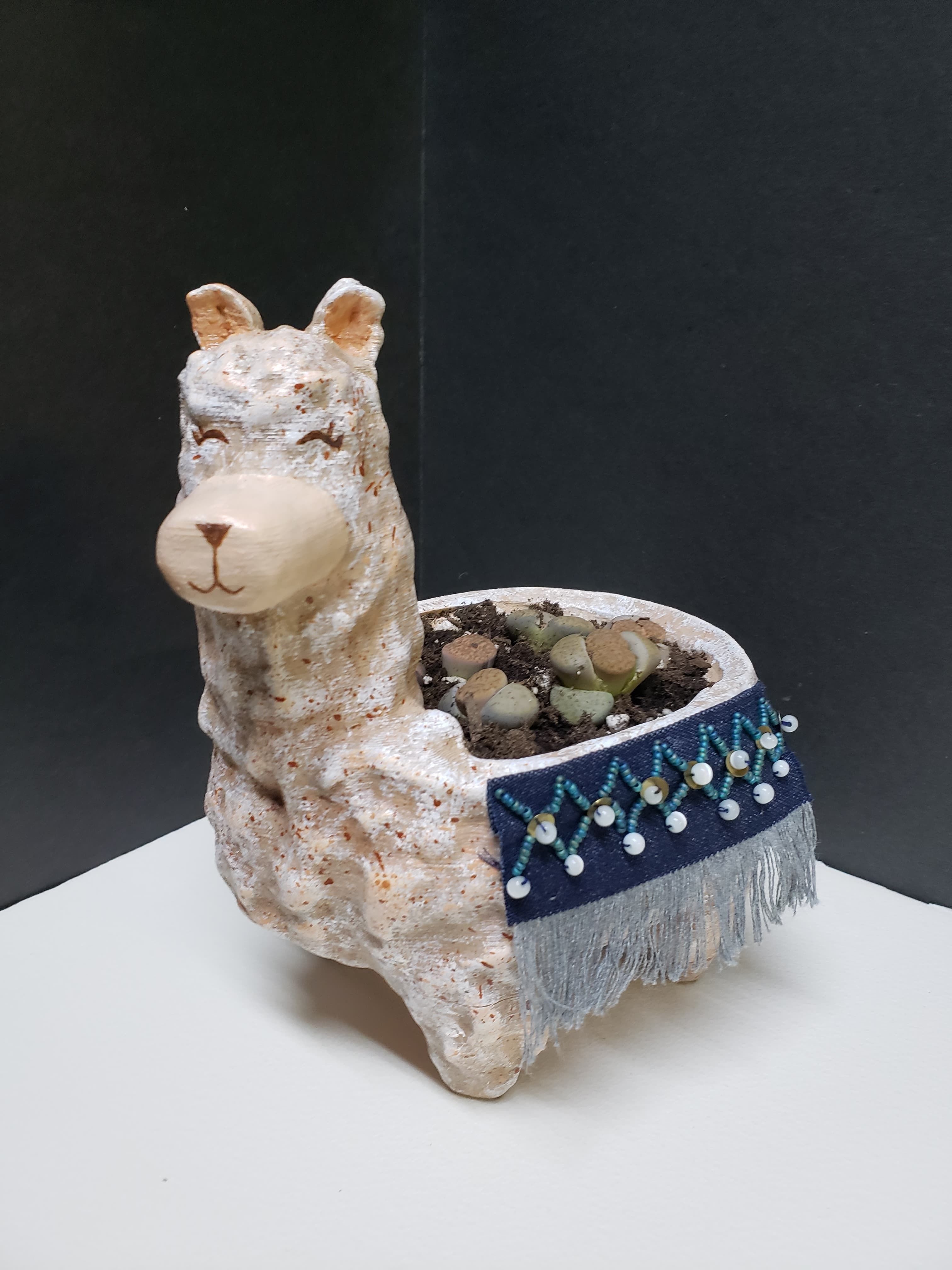 Lama Flower Pot 3D print model_2