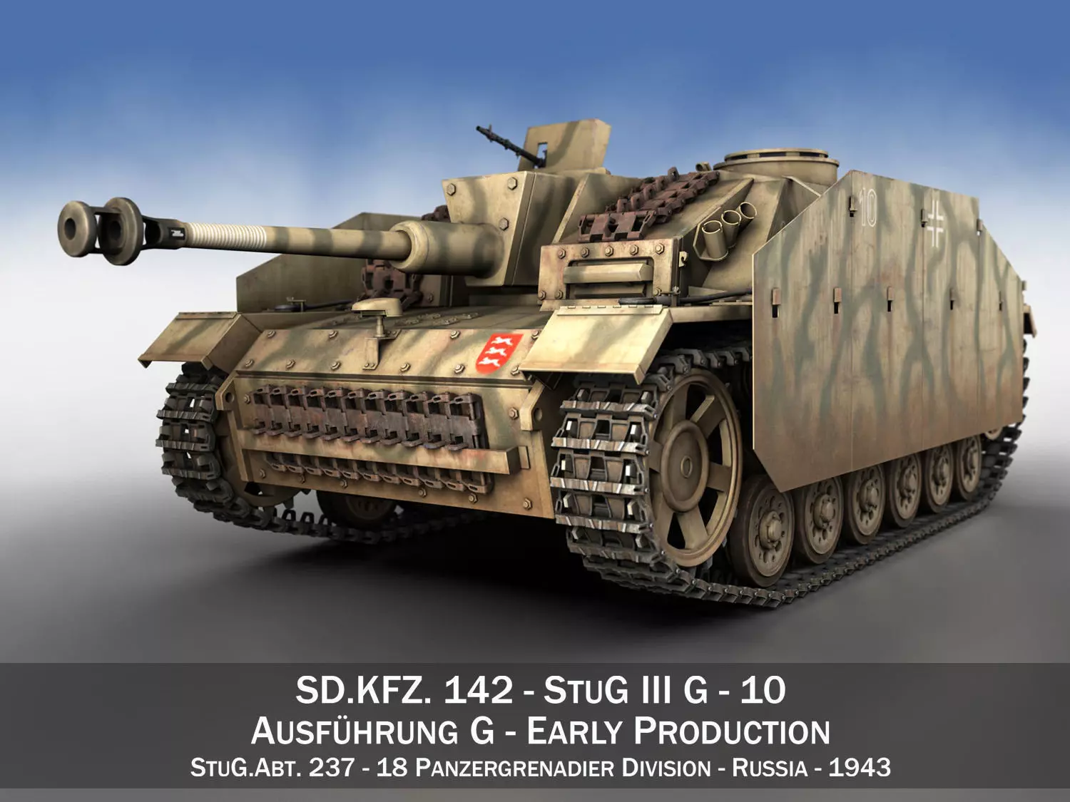StuG III - Ausf G - 10 - Early Production 3D model