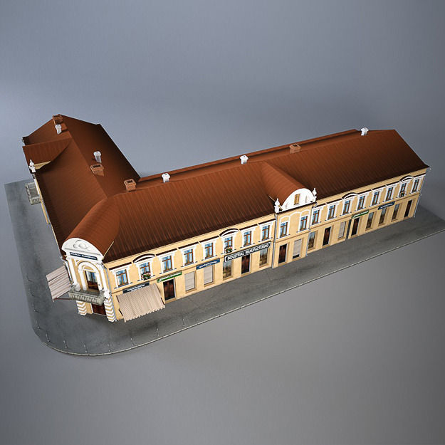 Old Corner House    3D model_5