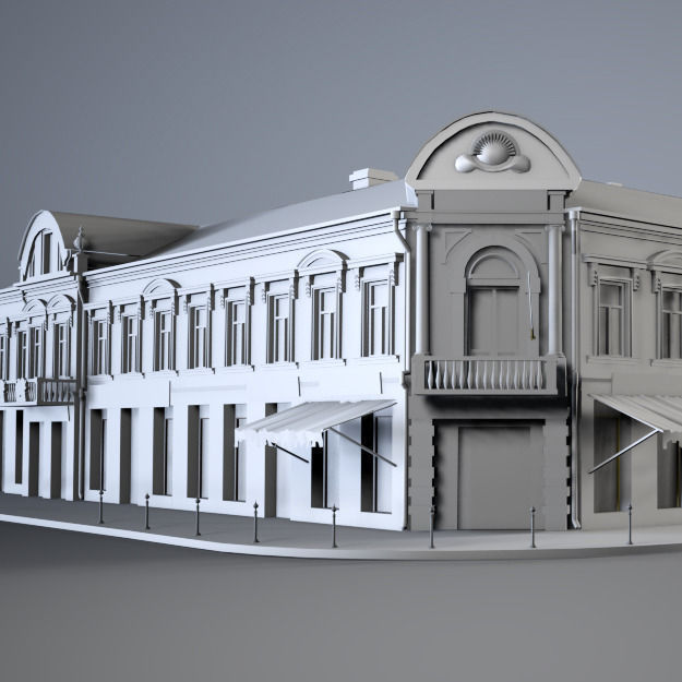 Old Corner House    3D model_4