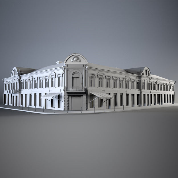 Old Corner House    3D model_1