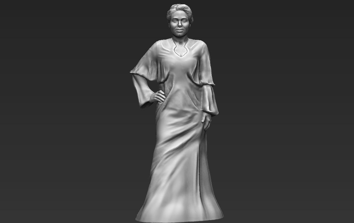 Famous Singers ready for full color 3D printing 3D Model Collection_35