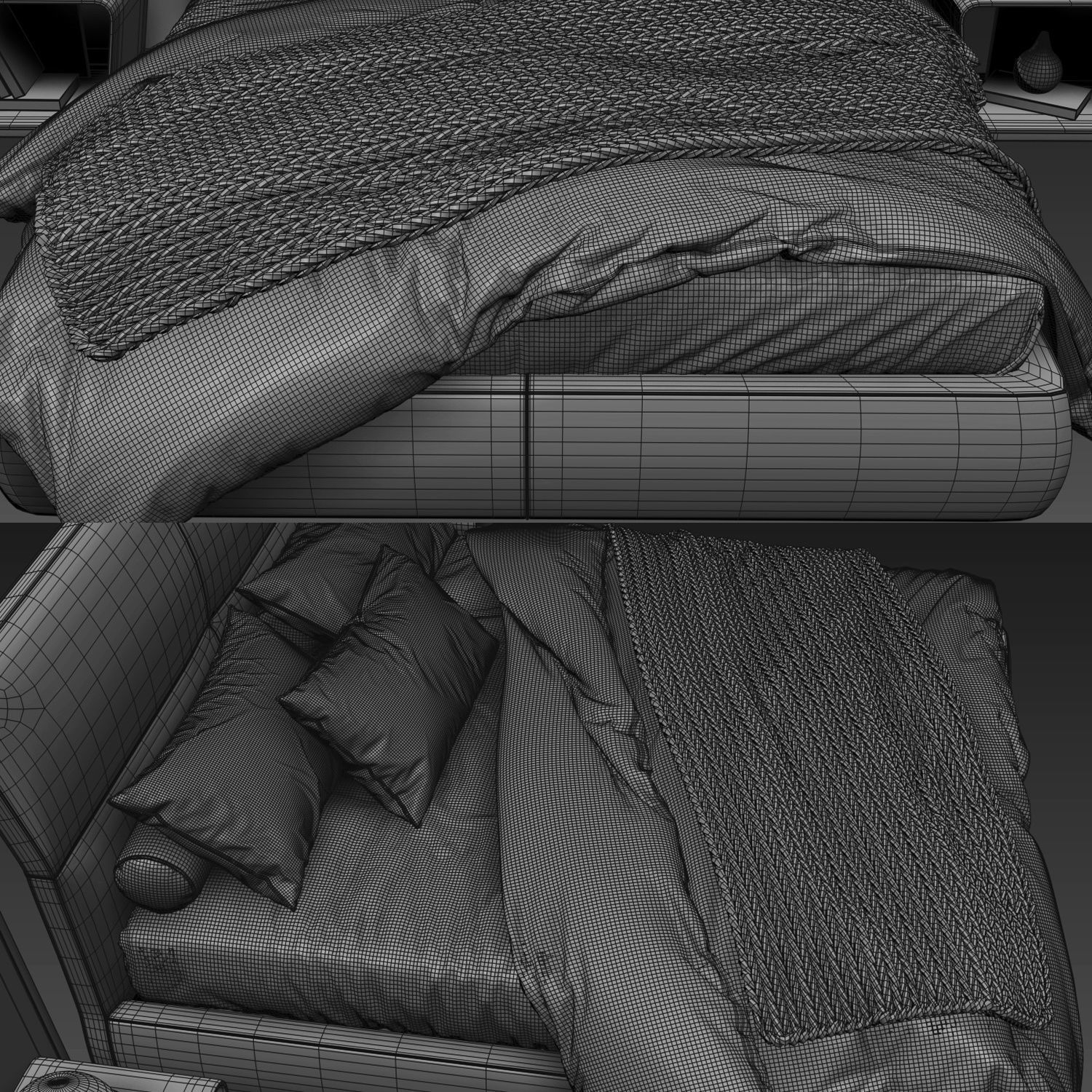 Bed Colection 02 - 10 Items 3D model 3D model_20
