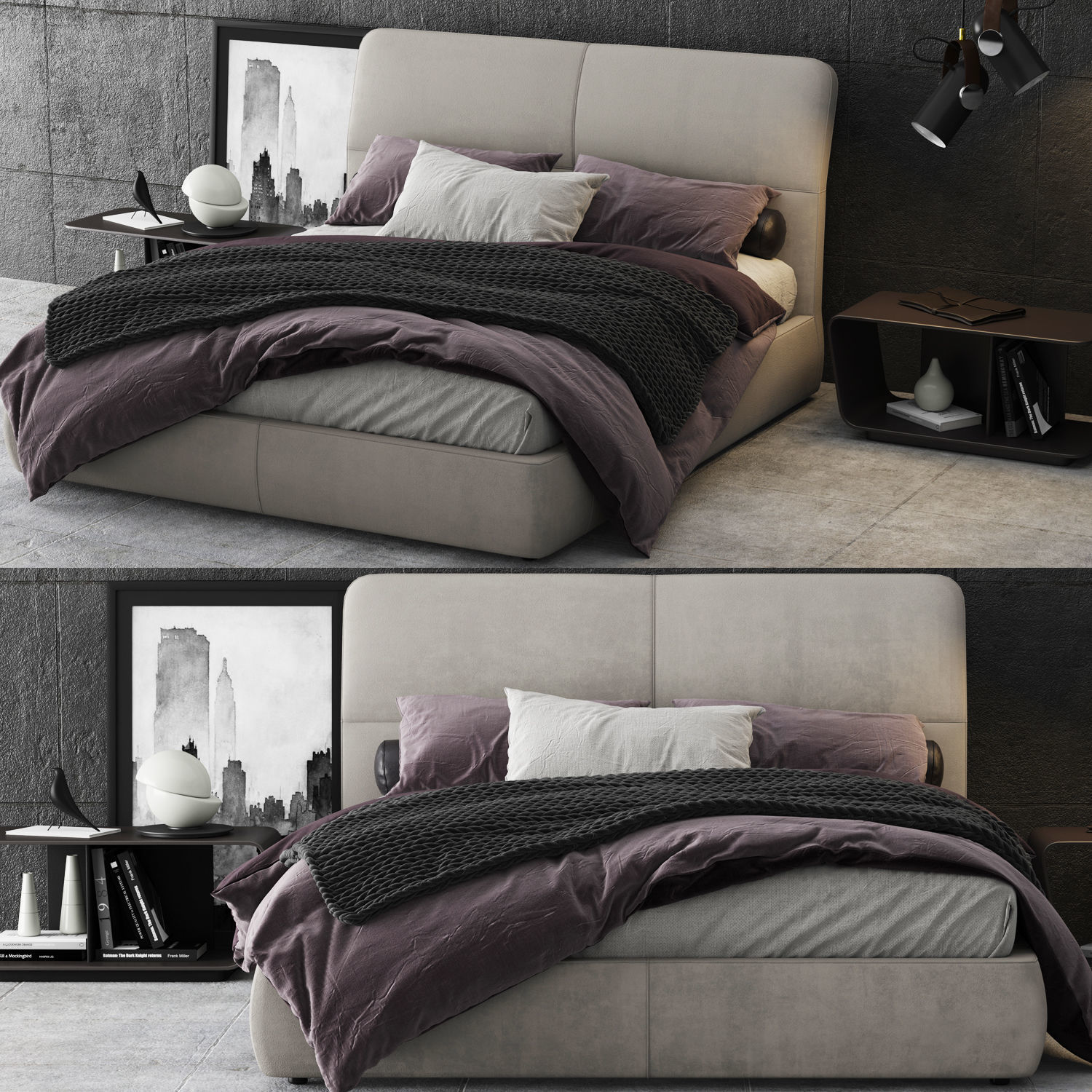 Bed Colection 02 - 10 Items 3D model 3D model_19