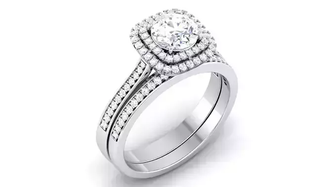 Solitaire ring 3dm stl render detail 3D print model